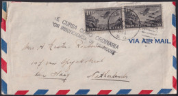 1931-H-101 CUBA 1946 TRINIDAD TO HOLLAND WITH POSTMARK “SE CURSA COMO ORDINARIA POR INSUFICIENCIA DE FRAUDE”. - Aéreo