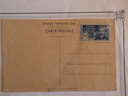 AR 23 AEF FRANCE LIBRE  CARTE GENERAL DE GAULLE  RR 1940 + +AFFR. PLAISANT++ - Storia Postale