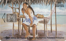 POLINESIA FRANCESA. FP026 (C471). La Vendeuse De Mangues, Erhard Lux - 1994. 1994-08. 50000 Ex. (037) - Polynésie Française
