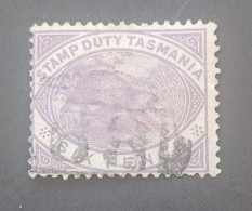 TASMANIA 1880 PLATYPUS POSTAL FISCALS CAT GIBBONS N F25 WMK 16 - Usati