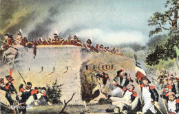 PERSONNAGES HISTORIQUE - Waterloo 1815 - L'attaque Du Château D'Hougoumont Par L'Infanterie - Carte Postale Ancienne - Personajes Históricos