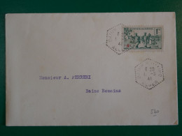 AR 23 ALGERIE BELLE  LETTRE  1941   ALGER BAINS ROMAINS  +AFFR. HEXAGONAL PLAISANT++ - Briefe U. Dokumente