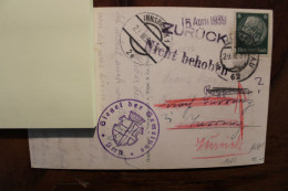 AK 1939 Zurück Tyrol Dt Reich Cover - Cartas & Documentos