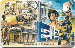 New Caledonia - OPT - 40ème Anniv. OPT, Gem1B Not Symm. White/Gold, 09.1998, 25Units, 50.000ex, Used - Nuova Caledonia