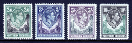 NORTHERN RHODESIA — SCOTT 41//44 — 1938 KGVI HIGH VALUES — MH/USED — SCV $49.00 - Rodesia Del Norte (...-1963)