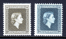 NEW ZEALAND — SCOTT O109-O111 — 1963 QEII OFFICAL SET — MH — SCV $51.50 - Dienstzegels