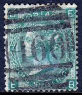 GREAT BRITAIN — SCOTT 48 (SG 101) — 1865 1/- QV — PLATE 4 — USED — SCV $210 - Unused Stamps