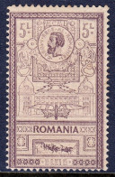 ROMANIA — SCOTT 172 — 1903 5l KING CAROL I — DULL VIOLET — MH — SCV $160.00 - Neufs