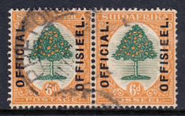 SOUTH AFRICA — SCOTT O4 (SG O4) — 1926 6d OFFICIAL W/STOPS — USED — SCV $80 - Servizio