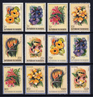 BURUNDI — SCOTT 633-638, C289-C294 — 1986 FLOWERS SET— MNH — SCV $120 - Neufs