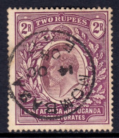 EAST AFRICA UGANDA — SCOTT 26 (SG 27) — 1906 KEVII 2r ISSUE — USED —SCV $67 - Protectoraten Van Oost-Afrika En Van Oeganda