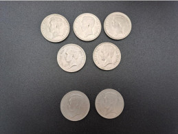 [-5%] Monnaie - Lot De 7 Pièces De 5 FR  Et 1 Belga - Belgique - Légendes  Francaise Et 2 Flamandes - 5 Francs & 1 Belga