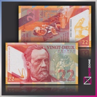 Matej Gabris 22 Francs Louis Pasteur France Paper Private Fantasy Banknote - Fictifs & Spécimens
