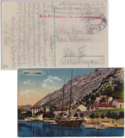 AUSTRIA / MONTENEGRO - 1918 Post Card Of KOTOR From FPO 400/III ("K.u.K. Etappen Stationskommando") - Montenegro