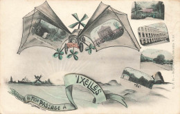 Souvenir De Mon Passage à IXELLES - Carte Colorée Et Circulé En 1910 Vers Rixensart - Elsene - Ixelles