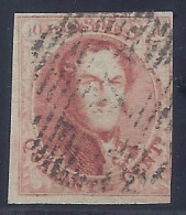 BELGICA 1851 - Yvert #8 - VFU - 1849-1865 Médaillons (Autres)