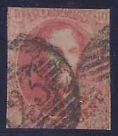 BELGICA 1858 - Yvert #12 - VFU - 1849-1865 Medallones (Otros)