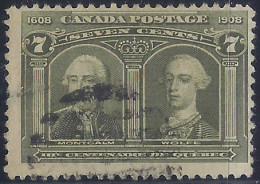 CANADA 1908 - Yvert #89 - VFU Defecto, Pequeña Rotura Izquierda - Used Stamps