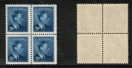 CANADA   Scott # 293** MINT NH BLOCK OF 4 (CPB-60) - Blocks & Sheetlets