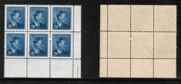 CANADA   Scott # 293** MINT NH Lower Right CORNER BLOCK OF 9 (CPB-69) - Blocks & Sheetlets