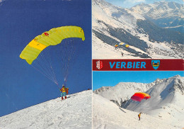 GF-VERBIER-Suisse-Schweiz-Svizzera-Valais-Parapentes-Aviation-Sport Flamme Philatélique-GRAND FORMAT-10 X 15 - Autres & Non Classés