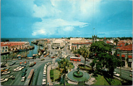 Barbados Bridgetown View Of Dowtown And Trafalgar Square - Barbades