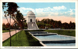 Ohio Columbus The McKinley Memorial Showing Lagoon Curteich - Columbus