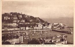 ROYAUME UNIS - Pavillon Harbour And Vane Hill From Waldon Hill Torquay - Carte Postale Ancienne - Otros & Sin Clasificación