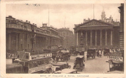 ROYAUME UNIS - Bank Of England & Royal Exchange - Carte Postale Ancienne - Autres & Non Classés