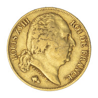 Louis XVIII-20 Francs 1818 Lille - 20 Francs (gold)