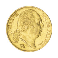 Louis XVIII-20 Francs 1818 Lille - 20 Francs (gold)