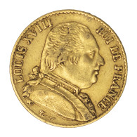 Louis XVIII-20 Francs 1814 Paris - 20 Francs (gold)