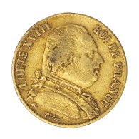 Louis XVIII-20 Francs 1814 Paris - 20 Francs (gold)