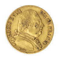 Louis XVIII-20 Francs 1814 Paris - 20 Francs (gold)