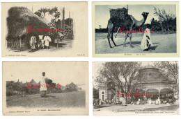 Lot 4 X CPA Afrique Occidentale - SENEGAL DAKAR CPA Animee Carte Postale Old Postcard Africa Natives Indigenes Ethnique - Sénégal