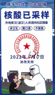 CHINA CHINE 2022 武汉核酸检测卡 Wuhan Nucleic Acid Detection Card 5.4 X 9.0 CM - 9 - Altri & Non Classificati