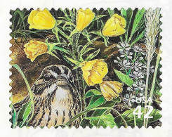 USA 2008 MiNr. 4437 Great Lake Dunes #10, Birds, Vesper Sparrow, Flowers Evening-primrose MNH** 1.00 € - Passeri