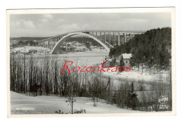 Sweden Sverige Suede CPA Schweden Sandobron Bridge Pont Winter Frozen Hiver Ångerman River CPA RARE Old Postcard Vykort - Sweden