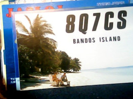 CARD QSL Maldives Bandos Island 1989 JH9664 - Maldive