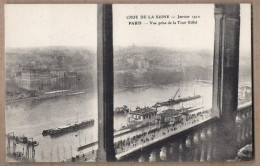 CPA 75 - PARIS - INONDATION CRUE DE LA SEINE - Janvier 1910 - Vue Prise De La Tour Eiffel - TB PLAN Aérien 1er Etage ? - Tour Eiffel