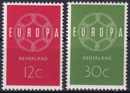 NIEDERLANDE 1959 Mi-Nr. 735/36 ** MNH - CEPT - 1959