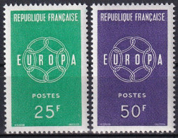 FRANKREICH 1959 Mi-Nr. 1262/63 ** MNH - CEPT - 1959