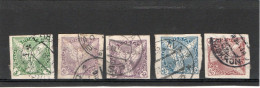 TCHECOSLOVAQUIE   1919-20  Timbres Pour Journaux  Y.T. N° 1  à  8  Incomplet  Oblitéré - Newspaper Stamps