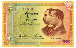 THAILAND COMMEMORATIVE 100 BAHT ND(2002) Pick 110 Unc - Tailandia
