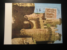 1967 Castillo De Ponferrada Leon Castle Chateau Maxi Maximum Card SPAIN - Châteaux