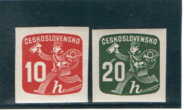 TCHECOSLOVAQUIE   1945  Timbres Pour Exprès  Y.T. N° 26  à  35  Incomplet  NEUF** - Dienstmarken