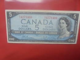 CANADA 5$ 1954 Signature "B" Peu Circuler (B.29) - Canada
