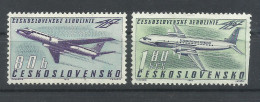 CHECOSLOVAQUIA   YVERT   AEREO  57/58     MH  * - Airmail