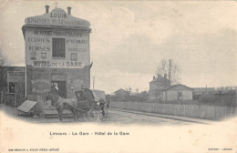 CPA 91 LIMOURS / LA GARE / HOTEL DE LA GARE / MAISON LOUIN / AU RENDEZ VOUS DES CYCLISTES - Limours