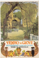 CARTOLINA  ROMA,LAZIO-TERME DI CARACALIA-RISTORANTE TEMPIO DI GIOVE-VIA ANTONINIANA-MEMORIA,BELLA ITALIA,NON VIAGGIATA - Bar, Alberghi & Ristoranti